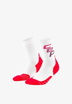 CEP, CEP RUN EDT. STEPS SOCKS, MID CUT, MEN - Sports socks - white pink