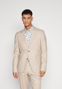 Lindbergh STRUCTURE STRETCH SUIT - Öltöny - sand