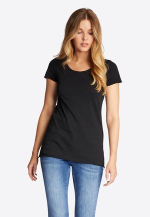 CREW NECK SLUB - T-shirt basique - schwarz