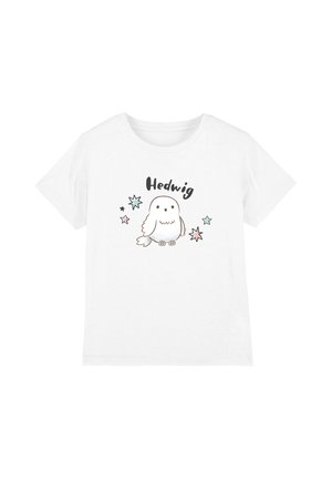 Harry Potter, HARRY POTTER CHIBI HEDWIG WITH STARS UNISEX - T-Shirt print - white