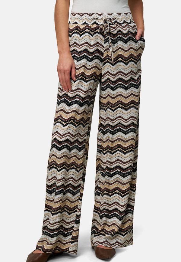 MIT CHEVRON MUSTER - Stoffhose