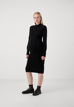 VMMPIPPA HIGHNECK DRESS  - Strikket kjole - black