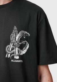 AllSaints Majica kratkih rukava s printom - black