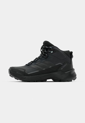 adidas Terrex, TERREX SKYCHASER AX5 MID GORE-TEX HIKING - Turistické topánky - carbon/core black/semi flash aqua