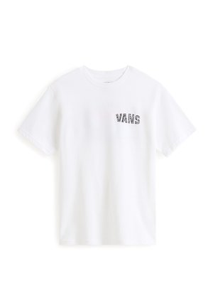 RACING FLAMES - T-shirt imprimé - white