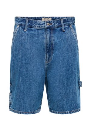 Only & Sons, JEANS-SHORTS ONSFADE MID RISE LOCKER GESCHNITTEN SHORTS - Shorts vaqueros - denim