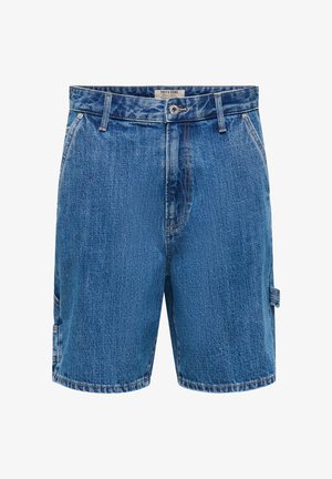 Only & Sons, JEANS-SHORTS ONSFADE MID RISE LOCKER GESCHNITTEN SHORTS - Shorts vaqueros - denim