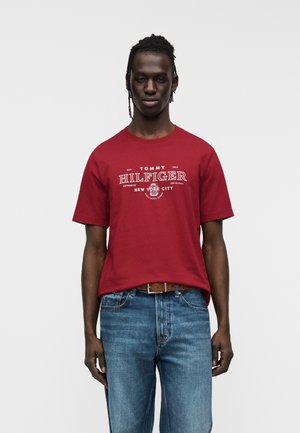 Tommy Hilfiger HERITAGE LOGO GRAPHIC JERSEY T-SHIRT - Μπλουζάκι με στάμπα - regatta red
