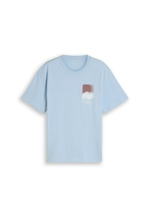 TOM TAILOR DENIM, TOM TAILOR DENIM T-SHIRT RELAXED FIT T-SHIRT MIT PRINT - T-shirt imprimé - light metal blue