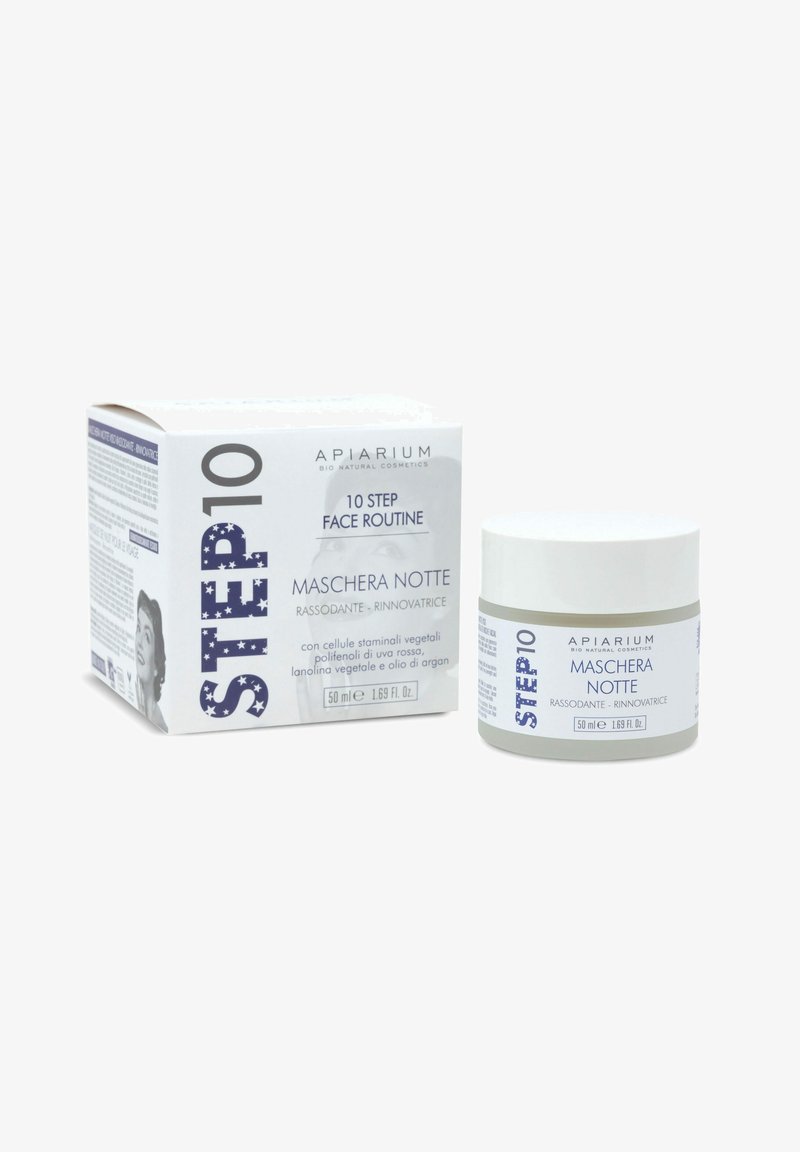 APIARIUM BIO NATURAL COSMETICS - FACE NIGHT MASK FIRMING - RENEWING 50ML - Maschera viso - white, Ingrandire