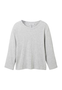 TOM TAILOR DENIM BOXY SHIRT - Strickpullover - basic light grey melange