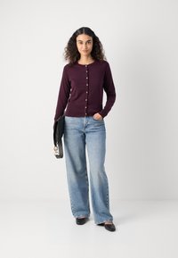 Lindex ANNA - Cardigan - dark lilac