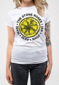 Paradiso Clothing THE STONE ROSES LEMON NAMES  - Print T-shirt - white