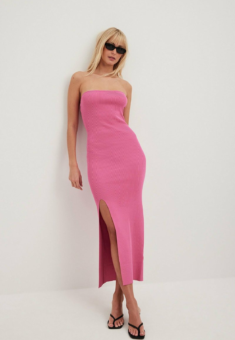 NAKD HOCH GESCHLITZTES SCHLAUCH Jumper dress pink Zalando