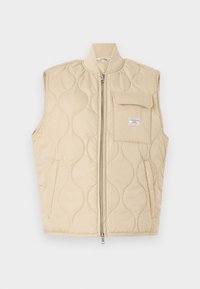 QUILTED PUFFER  - Vest - safari tan