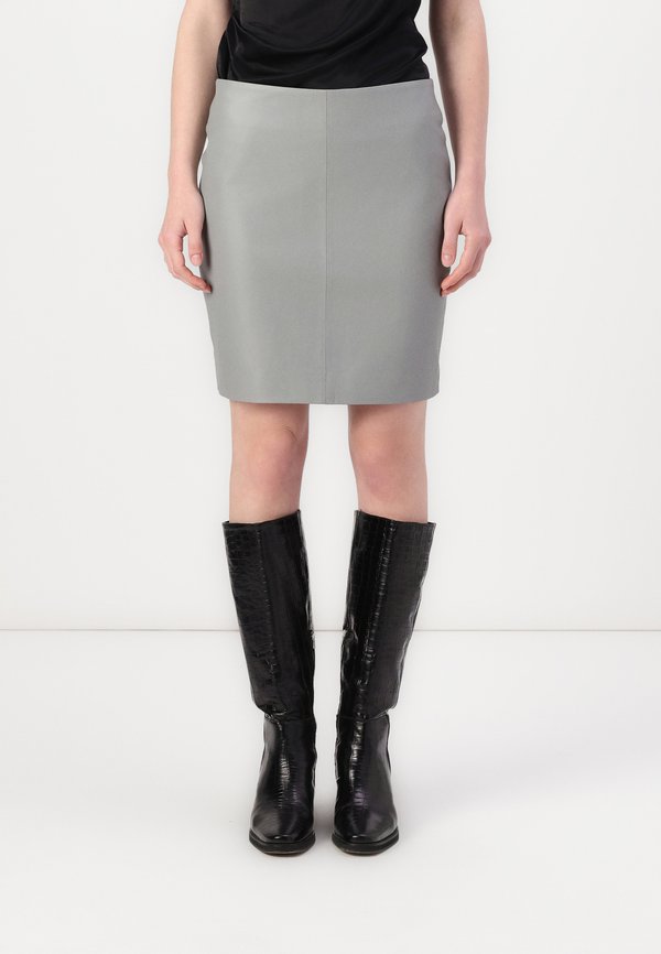 CECILIA - Mini skirt - shark skin