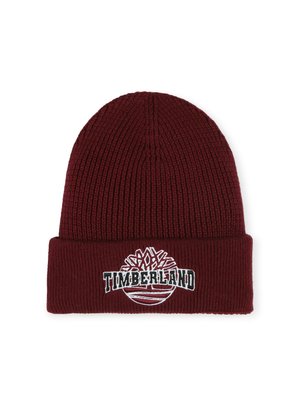 BONNET BRODÉ EN TRICOT - Muts - marsala