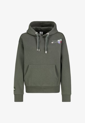 Eight 2 Nine, EIGHT 2 NINE SWEATHOODIE FLORALER PRINT - Kapuzenpullover - dark-green