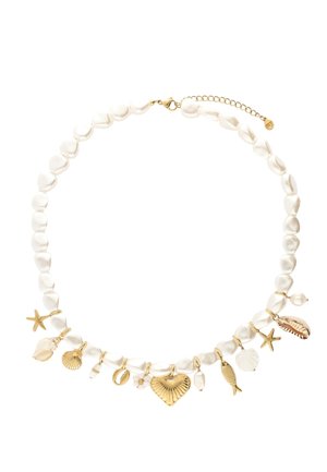PEARL NECKLACE WITH CHARMS - Necklace - goudkleurig