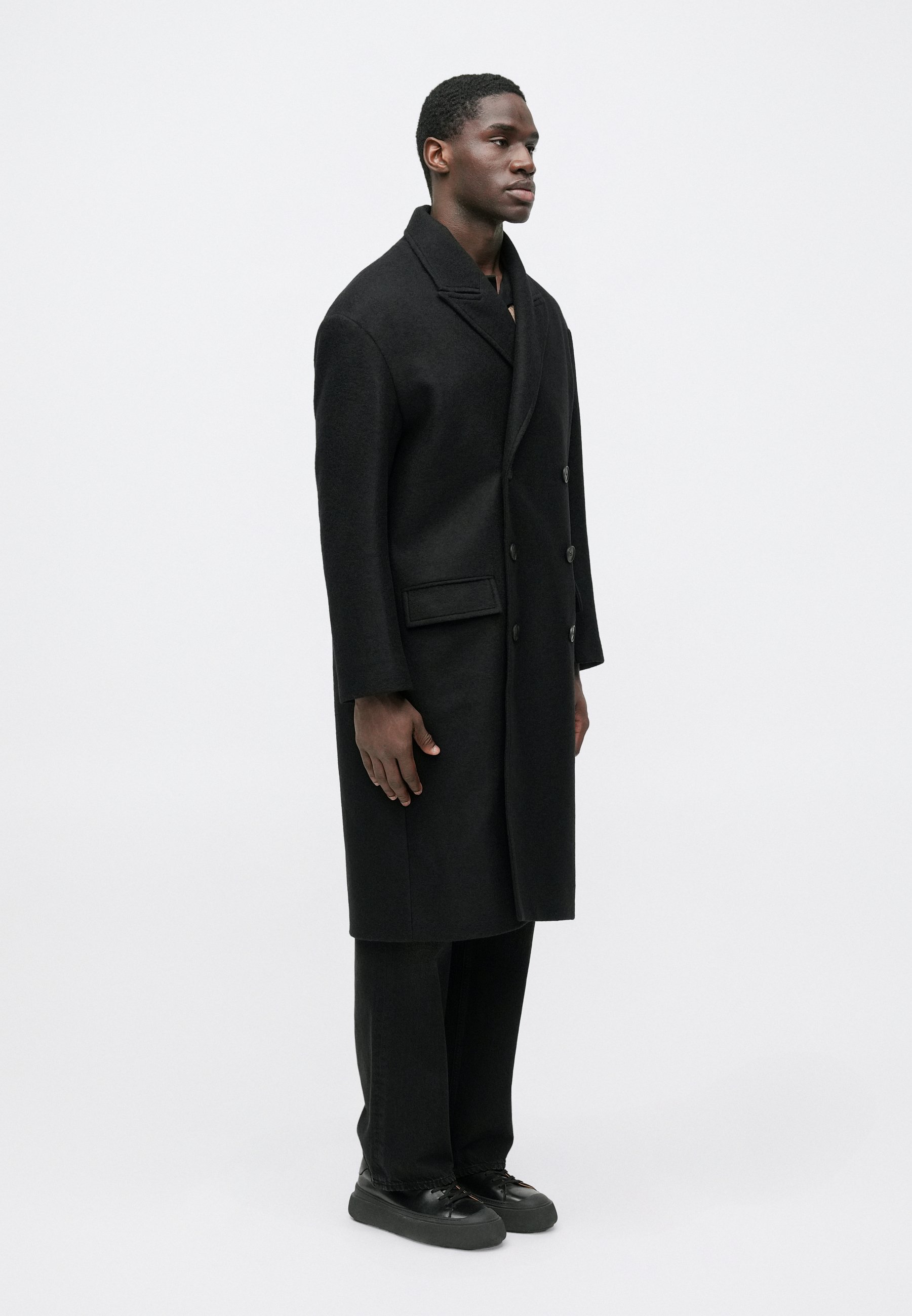 Essential Collective BOX SHOULDER DOUBLE BREASTED COAT - Classic