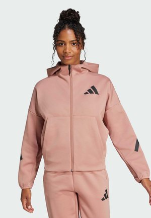 adidas Sportswear Zip-up sweatshirt - warm clay