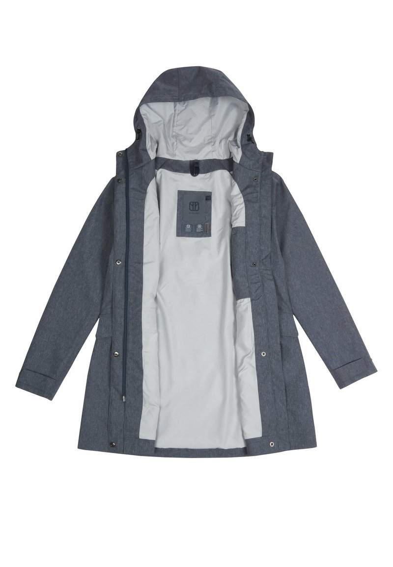 Damen Leichte Jacken | Elkline Regenjacke / wasserabweisende Jacke bluemelange/blau - YO81844 Damen Leichte Jacken | Elkline Regenjacke / wasserabweisende Jacke bluemelange/blau - YO81844