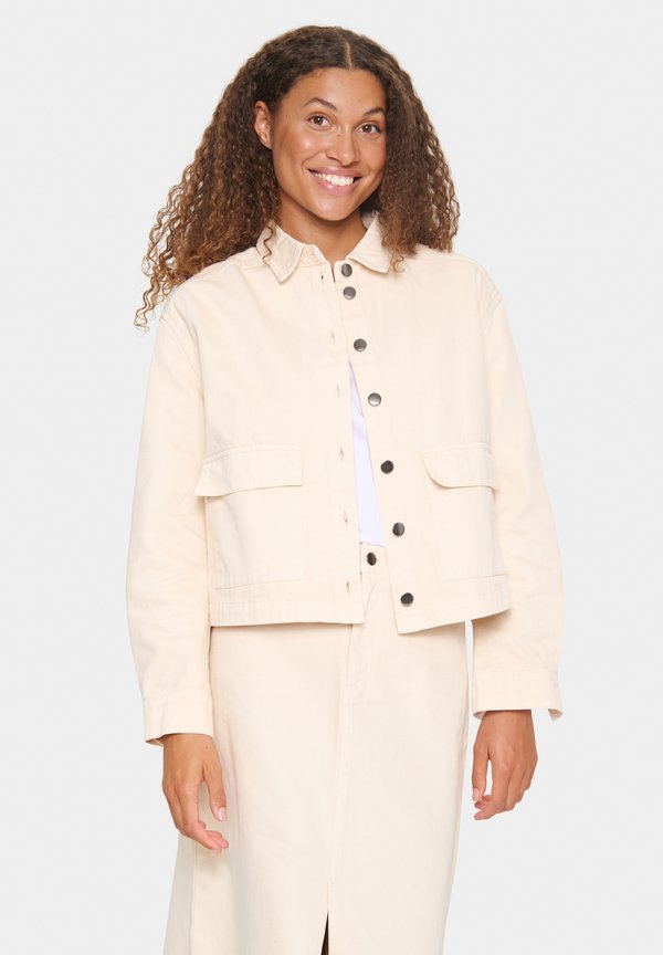 ILUSZ - Jeansjacke - creme