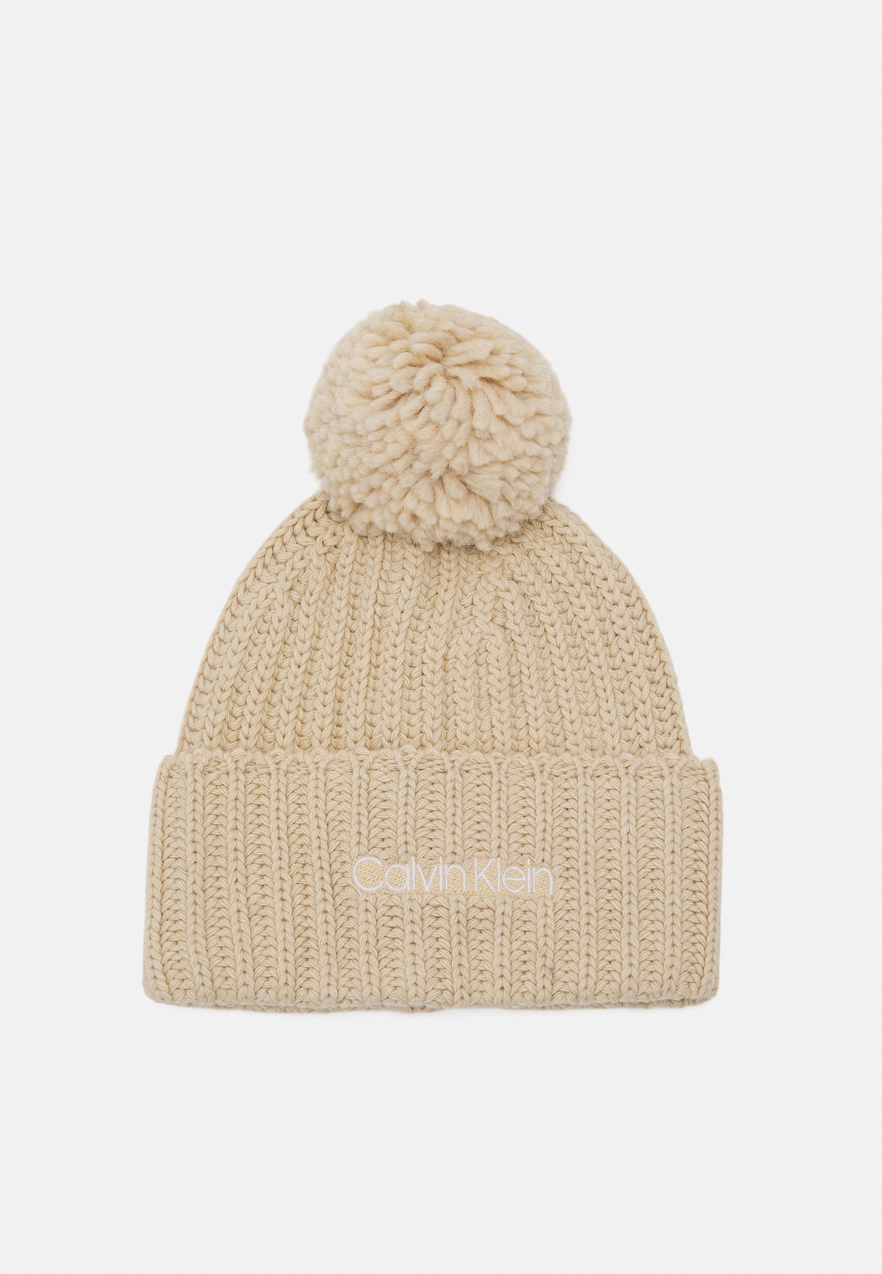 versieren adviseren Mijnwerker Calvin Klein OVERSIZED BEANIE POMPOM - Muts - irish cream/beige - Zalando.nl