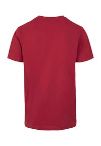 Mister Tee LOS ANGELES WORDING TEE - Marškinėliai su spaudiniu - burgundy