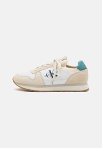 Calvin Klein Jeans - RUNNER SOCK LACEUP - Sneaker low - bright white/oil blue Thumbnail-Bild 1