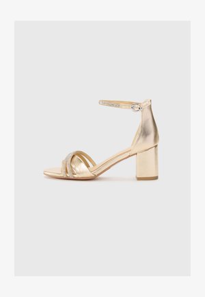 Marco Tozzi Sandales à talons hauts - gold-coloured