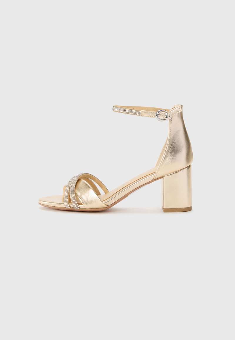 Marco Tozzi Sandales à talons hauts - gold-coloured