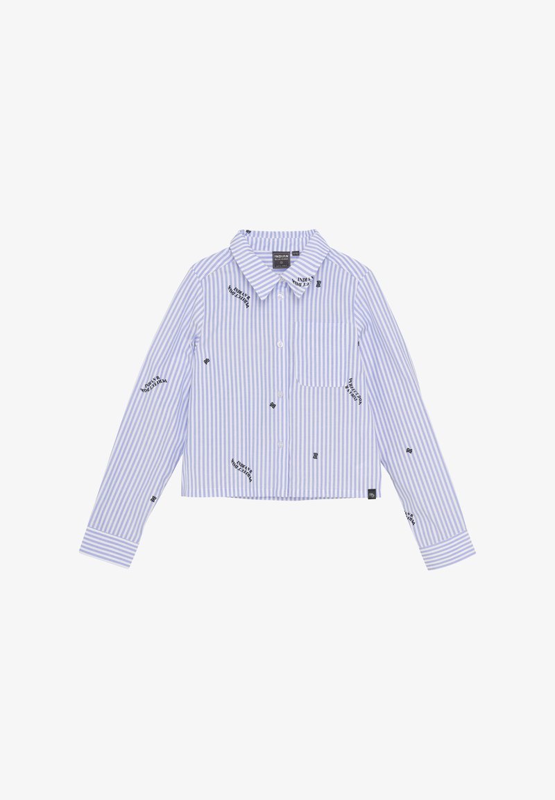 Indian Blue jeans CROPPED STRIPE - Overhemd - chambray blue