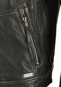 Mustang MIT KAPUZE  - Nahkatakki - black