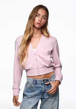 Bershka, ZIP-UP HOODIE - Sweat zippé - pink