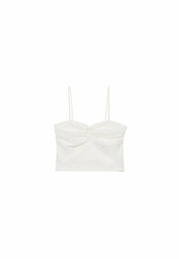 Stradivarius STRAPPY FLORAL  - Camicetta - white