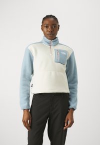 The North Face - YUMIORI ¼ ZIP - Fliisdžemper - white dune/steel blue Väikepilt 1