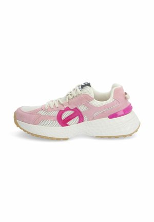 Sneakers laag - blanc casse rose