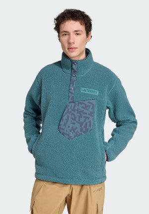 PILE SNAP - Fleecepullover - preloved teal