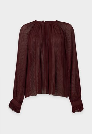 Filippa K, PLISSÉ BLOUSE - Блуза - dark burgundy