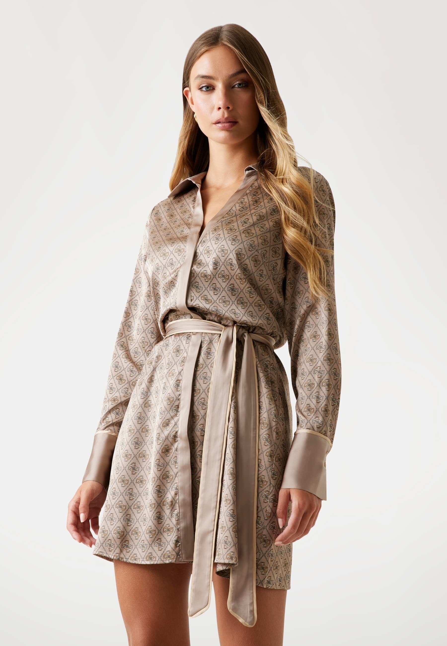 Guess Shirt dress - beige - Zalando