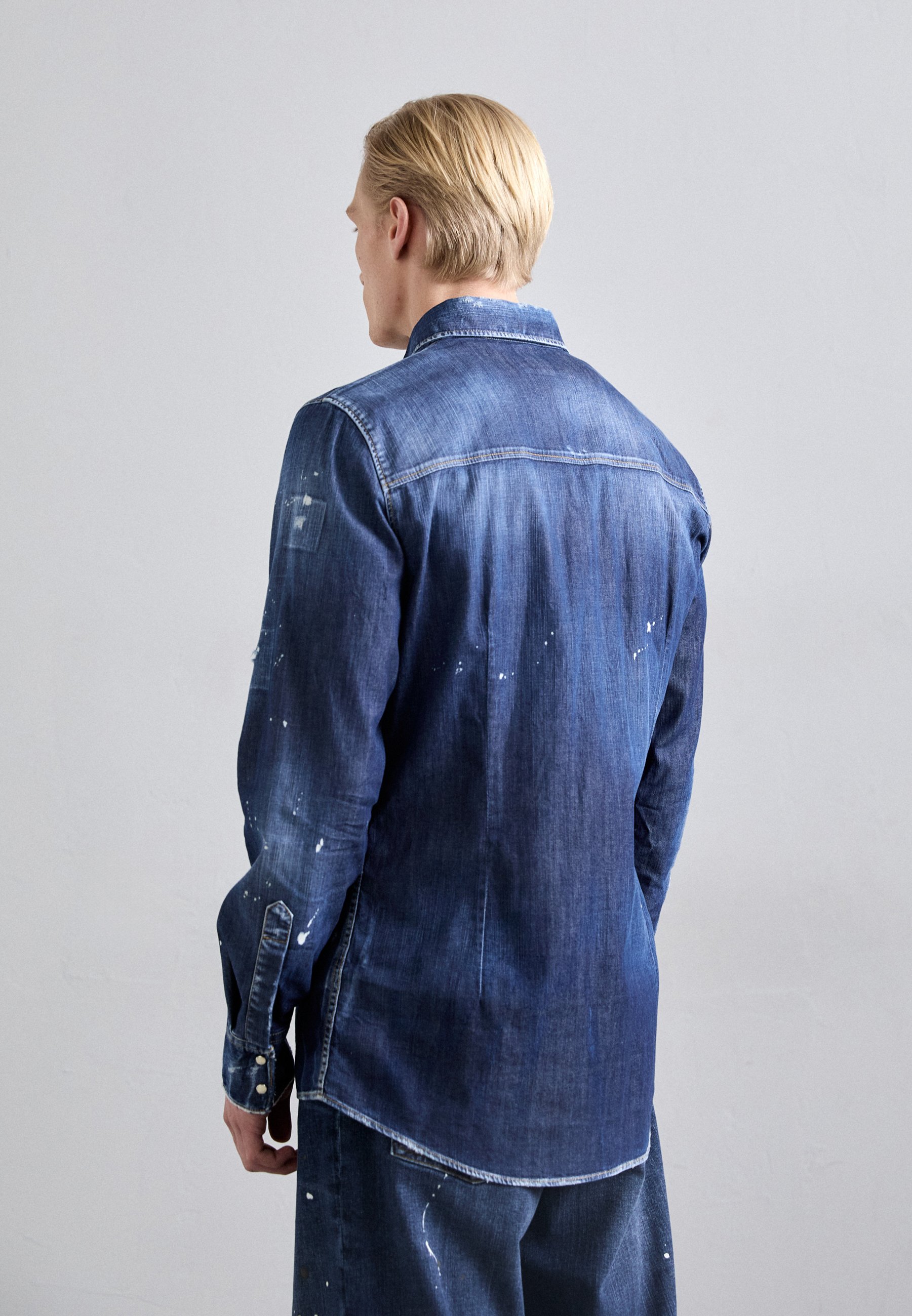 DSQUARED2 ICON SHIRT - Shirt - dark wash/dark-blue denim - Zalando