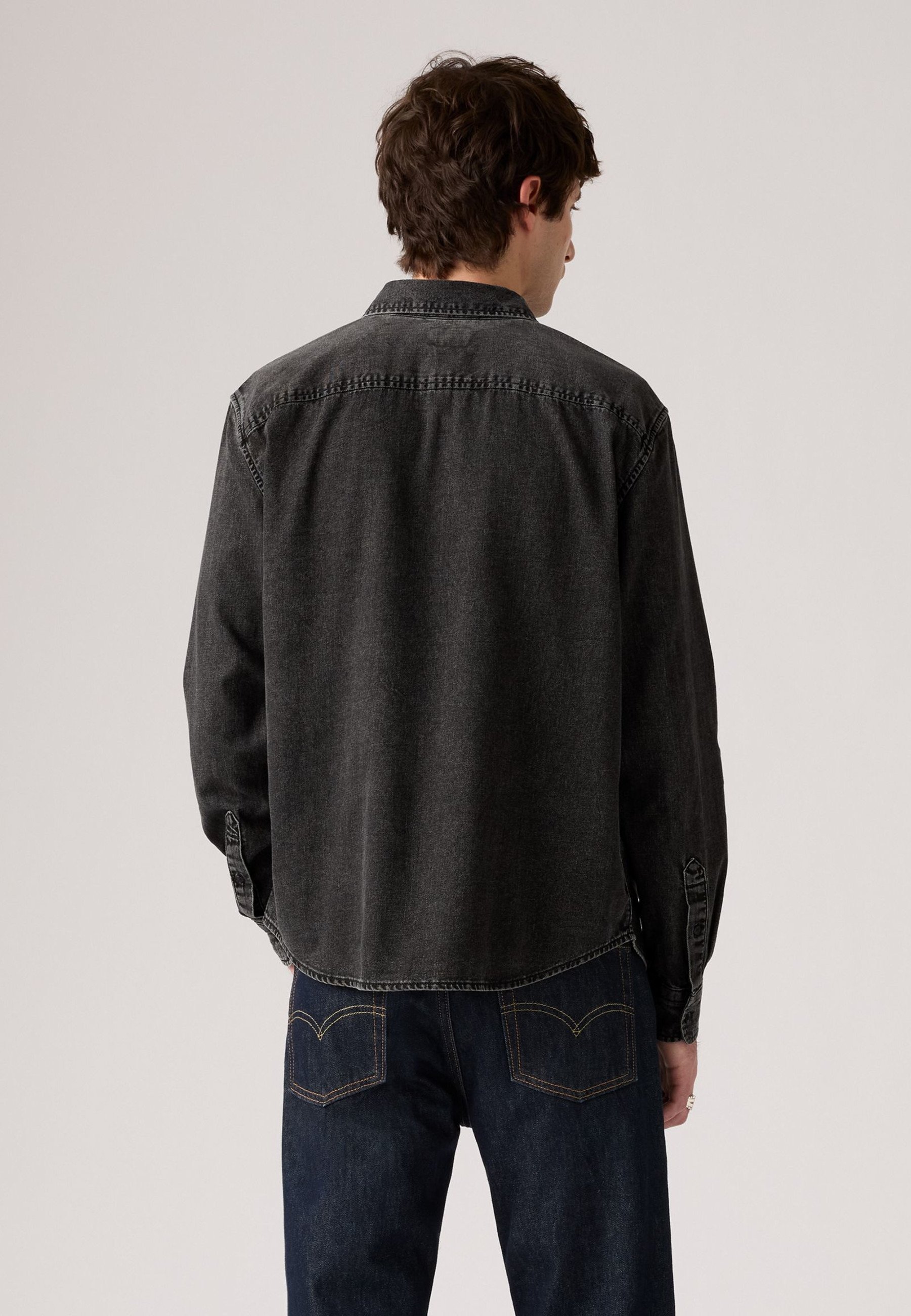 Levi's® AUTHENTIC - Shirt - gizmo washed black/black denim