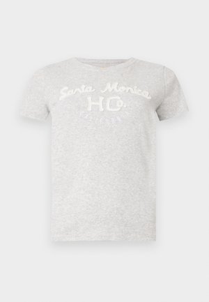 Hollister Co., TECH LOGO - Tricou cu imprimeu - grey