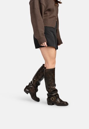 PATTY - Stivali con plateau - bronze