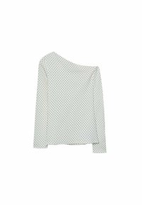 WITH ASYMMETRIC NECKLINE - Langærmet T-shirt - white