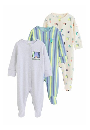 Next REGULAR FIT - TWO WAY ZIP 3 PACK - Sleep suit - blue dog