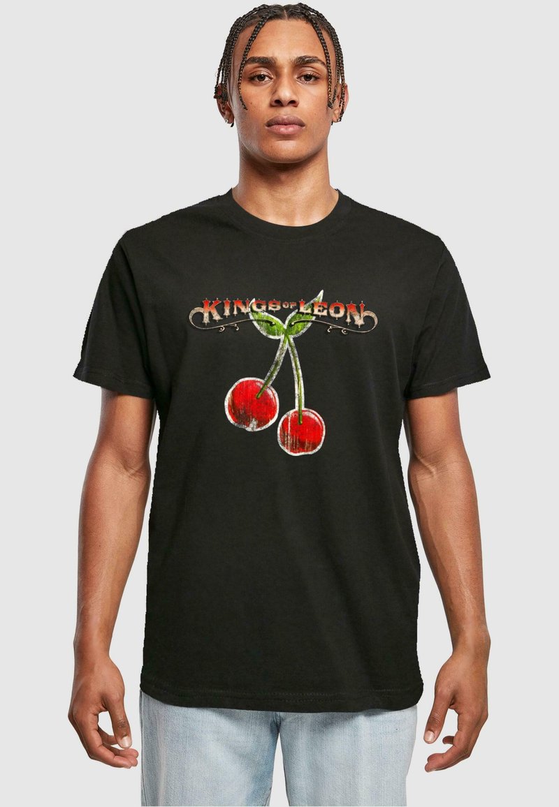 Merchcode KINGS OF LEON - CHERRIES - Triko s potiskem - black