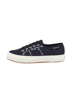 LITTLE FLOWER EMBROIDERY - Sneaker low - navy-fuchsia pink blue flowers skw aez