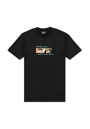 POP CREATURE ACTUALLY - Camiseta estampada - black